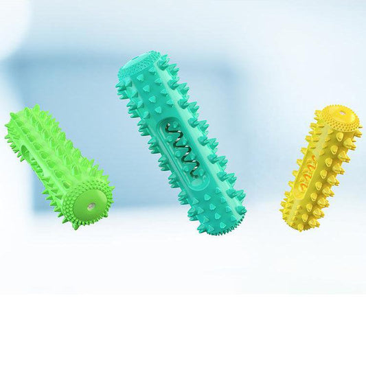 2-in-1 Dog Toothbrush Chew Toy - Interactive Dental Stick for Teeth Cleaning & Teething Relief