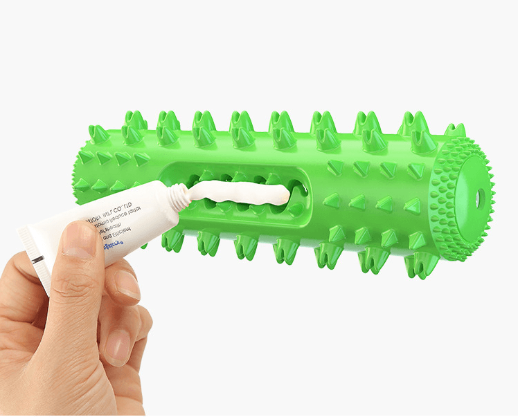 2-in-1 Dog Toothbrush Chew Toy - Interactive Dental Stick for Teeth Cleaning & Teething Relief
