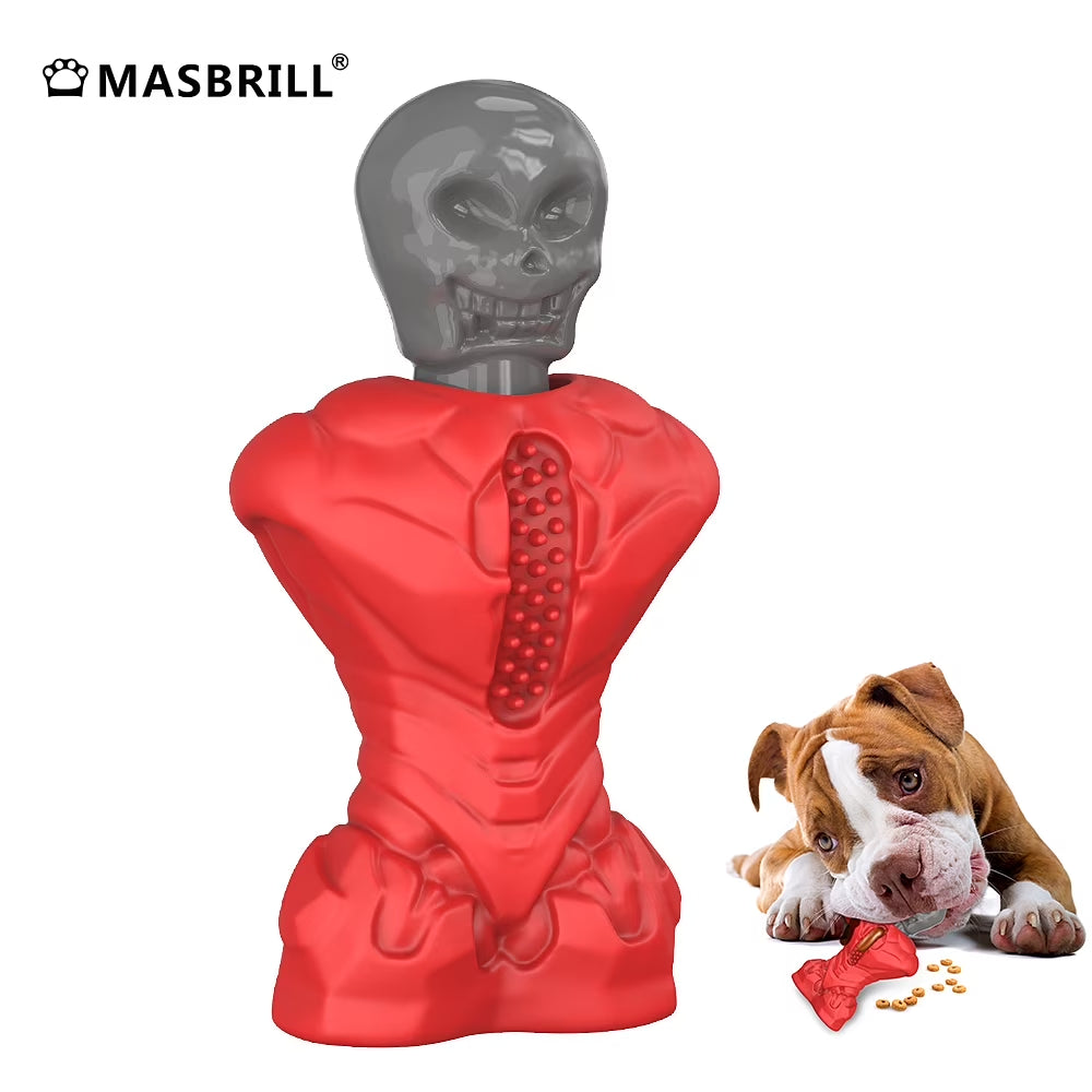 Skull Dog Toys– Durable Dog Toys for Aggressive Chewers & Chew Toy Non-Toxic Food Safe Natural Rubber