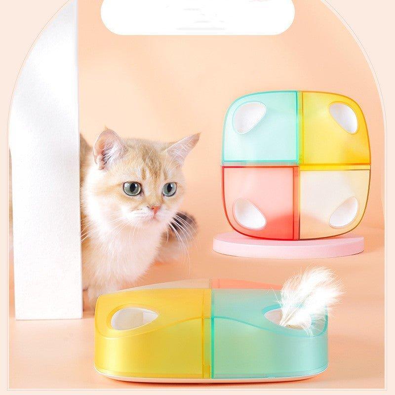 Automatic Teasing Cat Feather Electric Rechargeable Pets Toy Pet Products-0